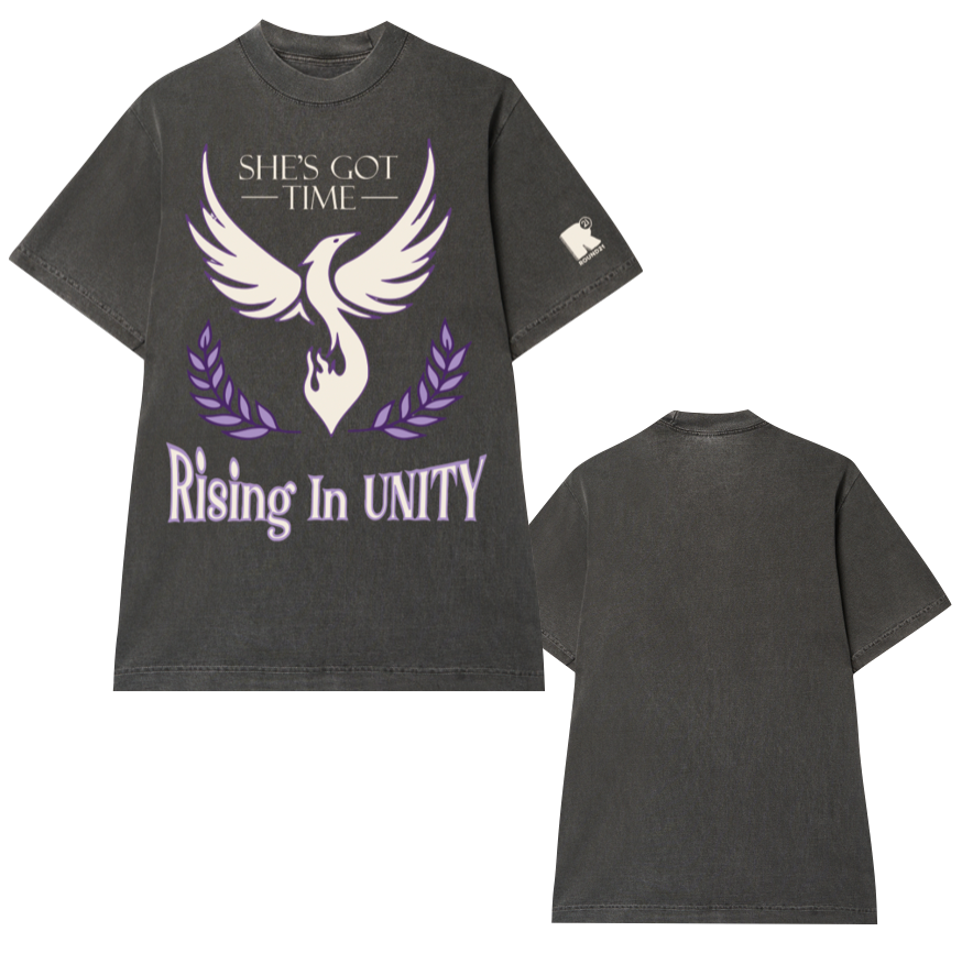 She’s Got Time Unity Tee – Shadow Gray