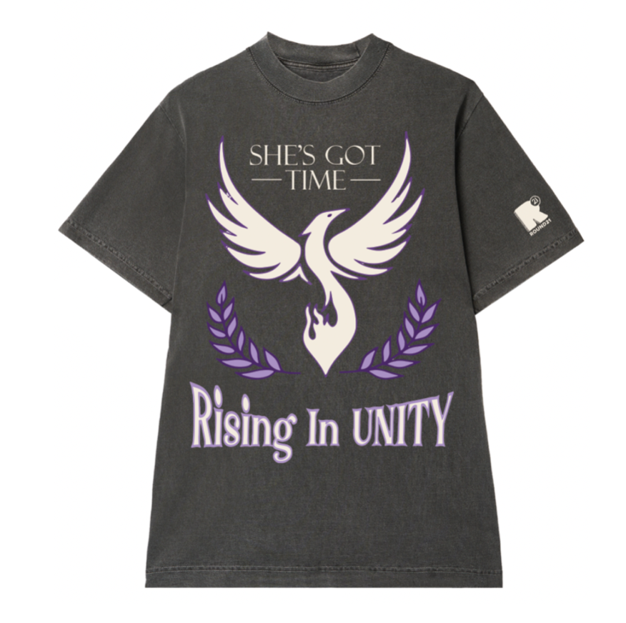 She’s Got Time Unity Tee – Shadow Gray
